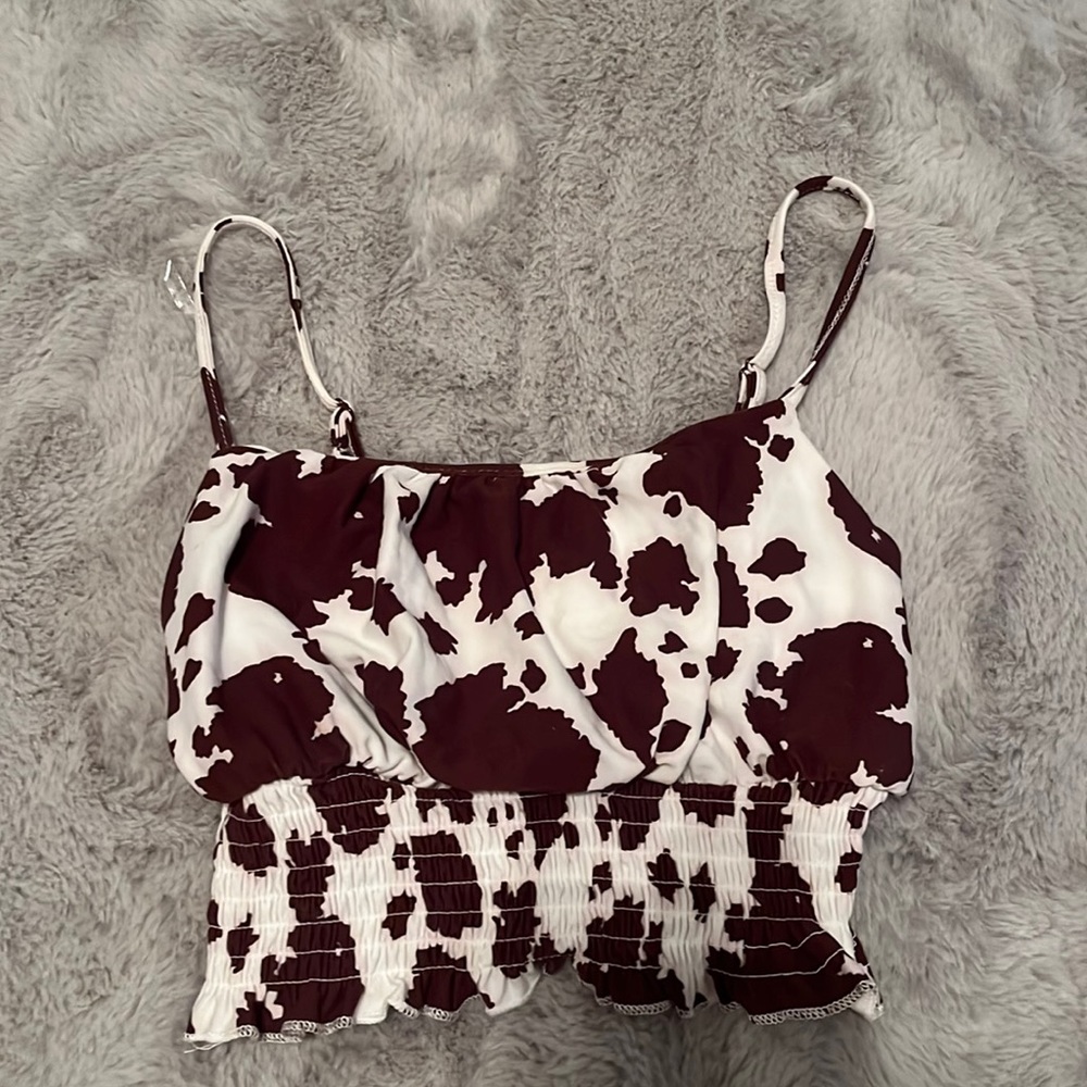 Cow Print Rue 21 Tank top. Size Small.